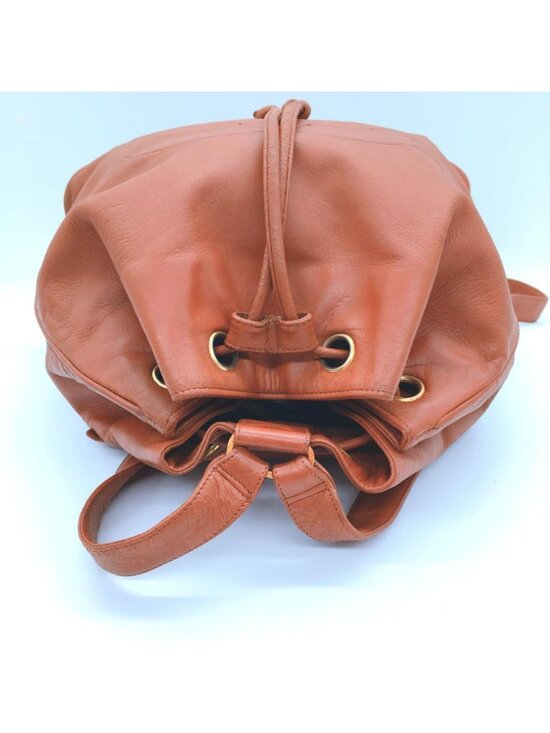 Chanel Big CC Logo Drawstring Backpack Leather